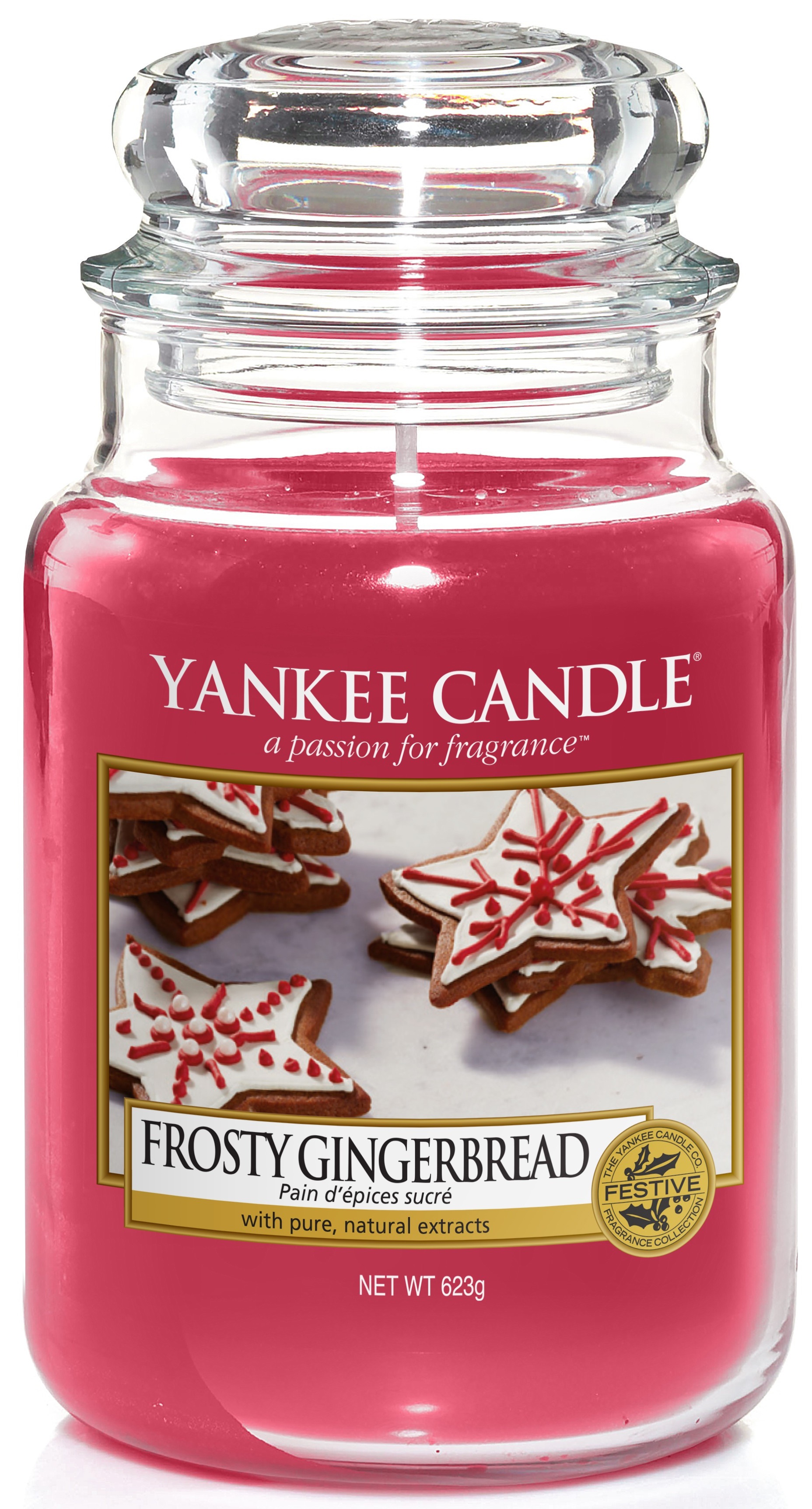 Świeca zapachowa Yankee Candle Frosty Gingerbread – obraz-1