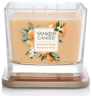 Świeca zapachowa z 3 knotami Yankee Candle Kumquat & Orange – obraz-1