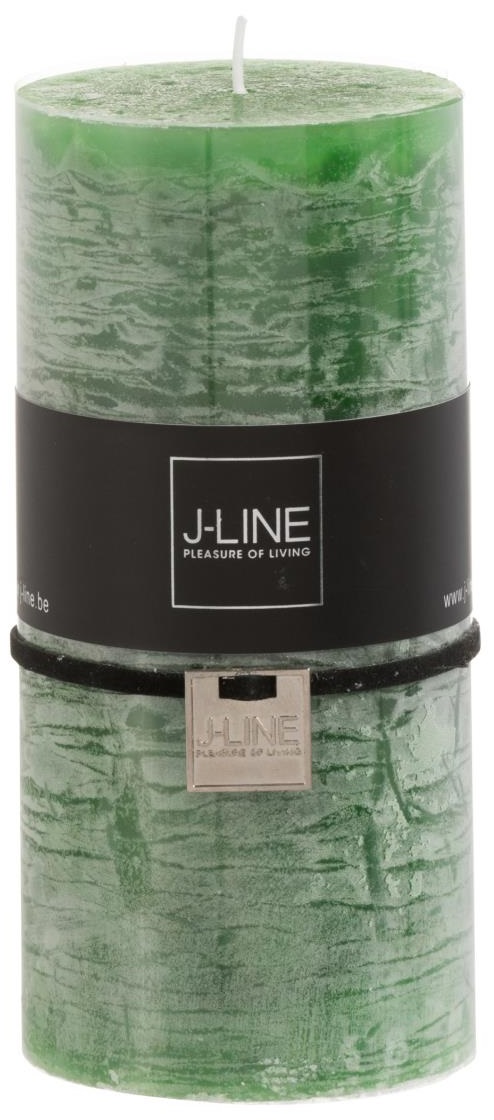 Świeczka zielona dekoracyjna 70h ∅7 cm – obraz-1