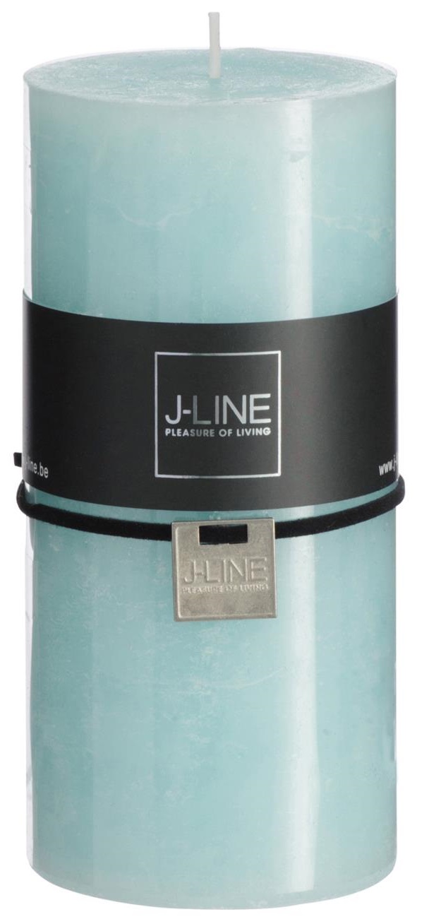 Świeczka dekoracyjna niebieska 72h 15 cm – obraz-1