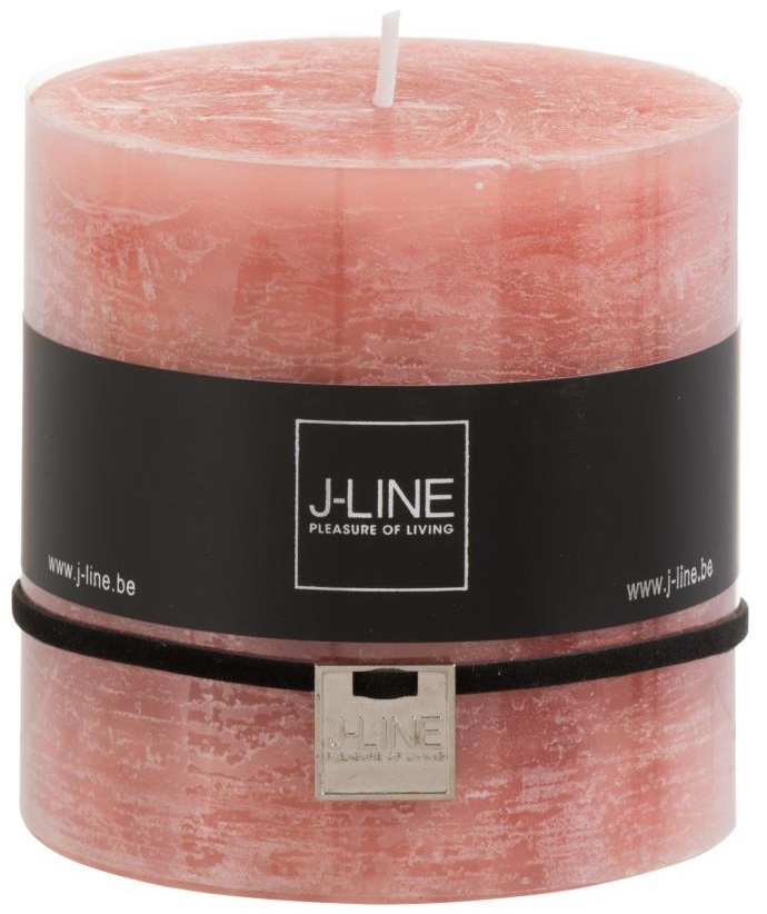 Świeczka dekoracyjna różowa 10 cm – obraz-1