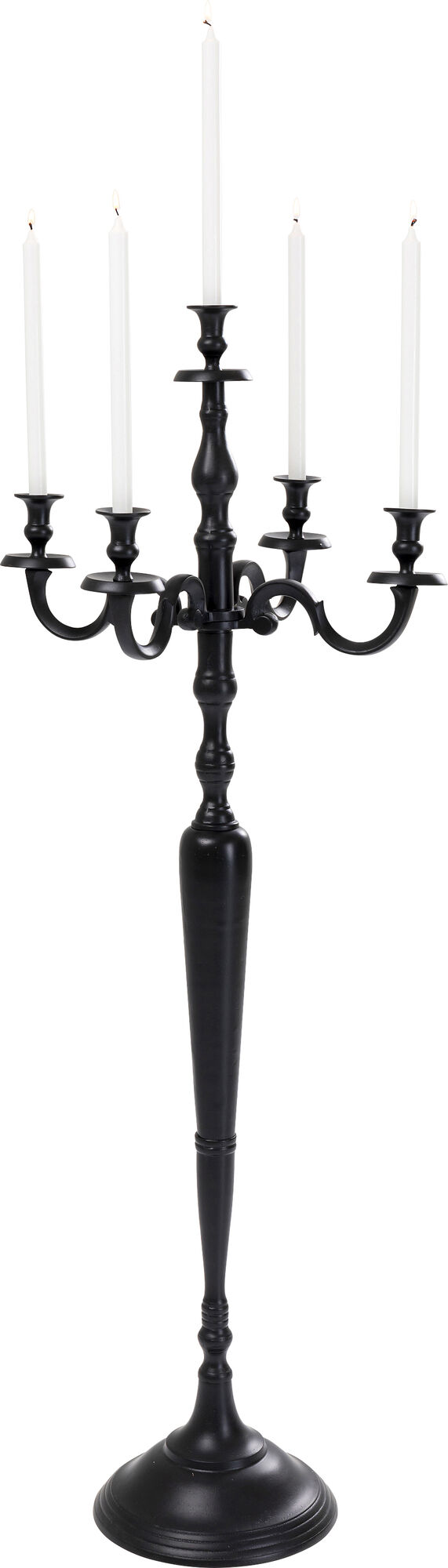 Świecznik czarny ∅45 x 104 cm  – obraz-1