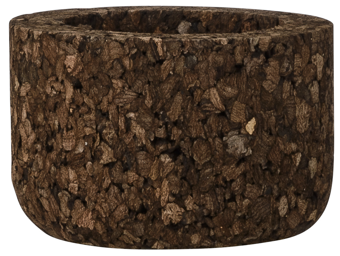 Świecznik Cork 4x6 cm drewniany  – obraz-1