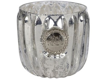 Świecznik Dante Ø6x7 cm antyczne srebro – obraz-1