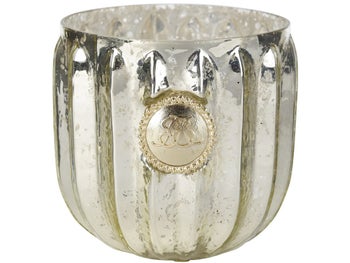 Świecznik Dante Ø9x9 cm antyczne złoto – obraz-1