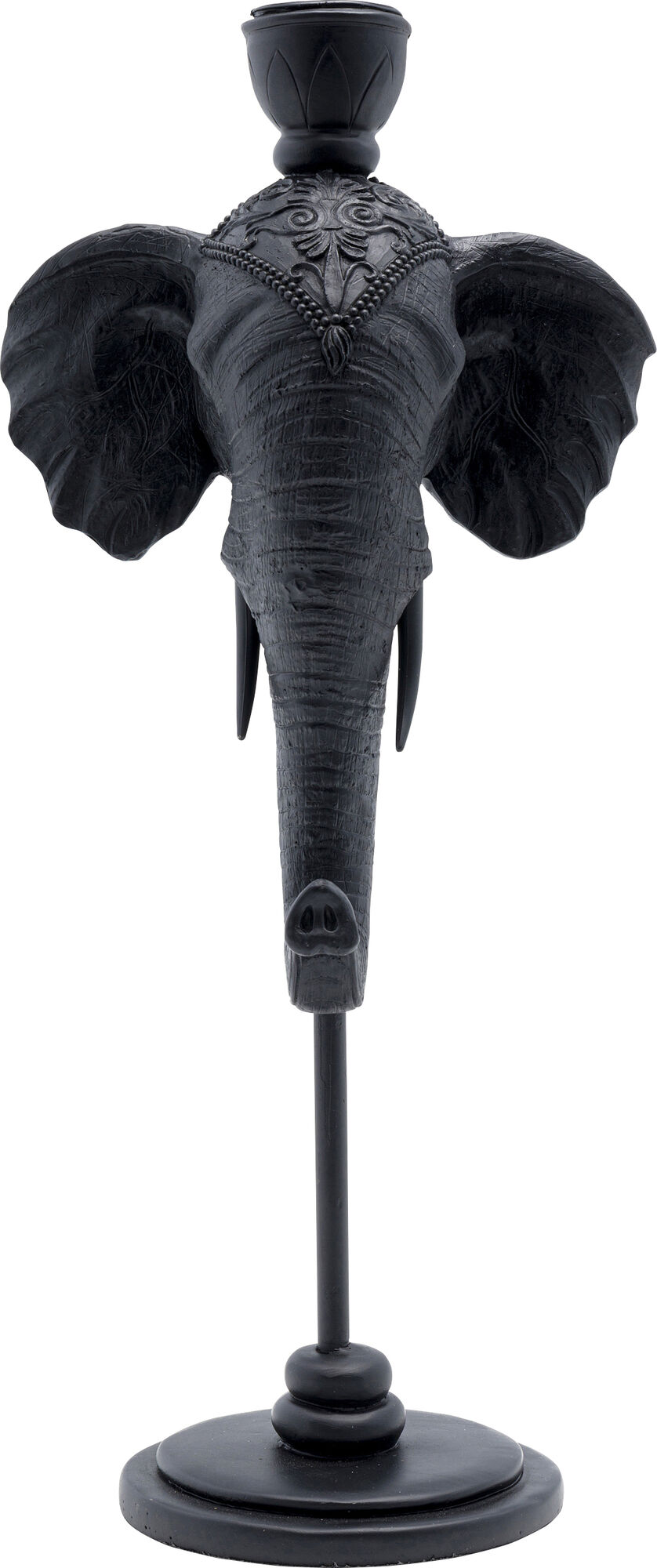 Svijećnjak Elephant Head Black 36cm – slika-1.