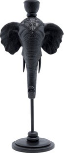 Suport lumanari Elephant Head Negru 36cm – imagine-1.