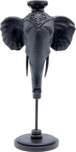 Ljusstake Elephant Head - Svart Elefant, 49cm – bild-1.