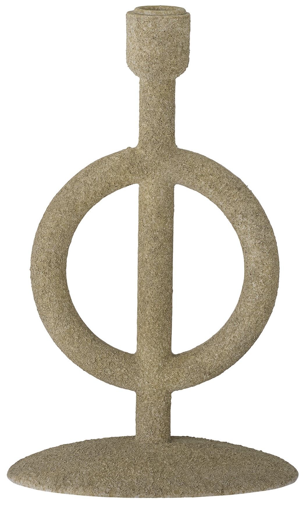 Świecznik wysoki boho brązowy 11x37 cm – obraz-1