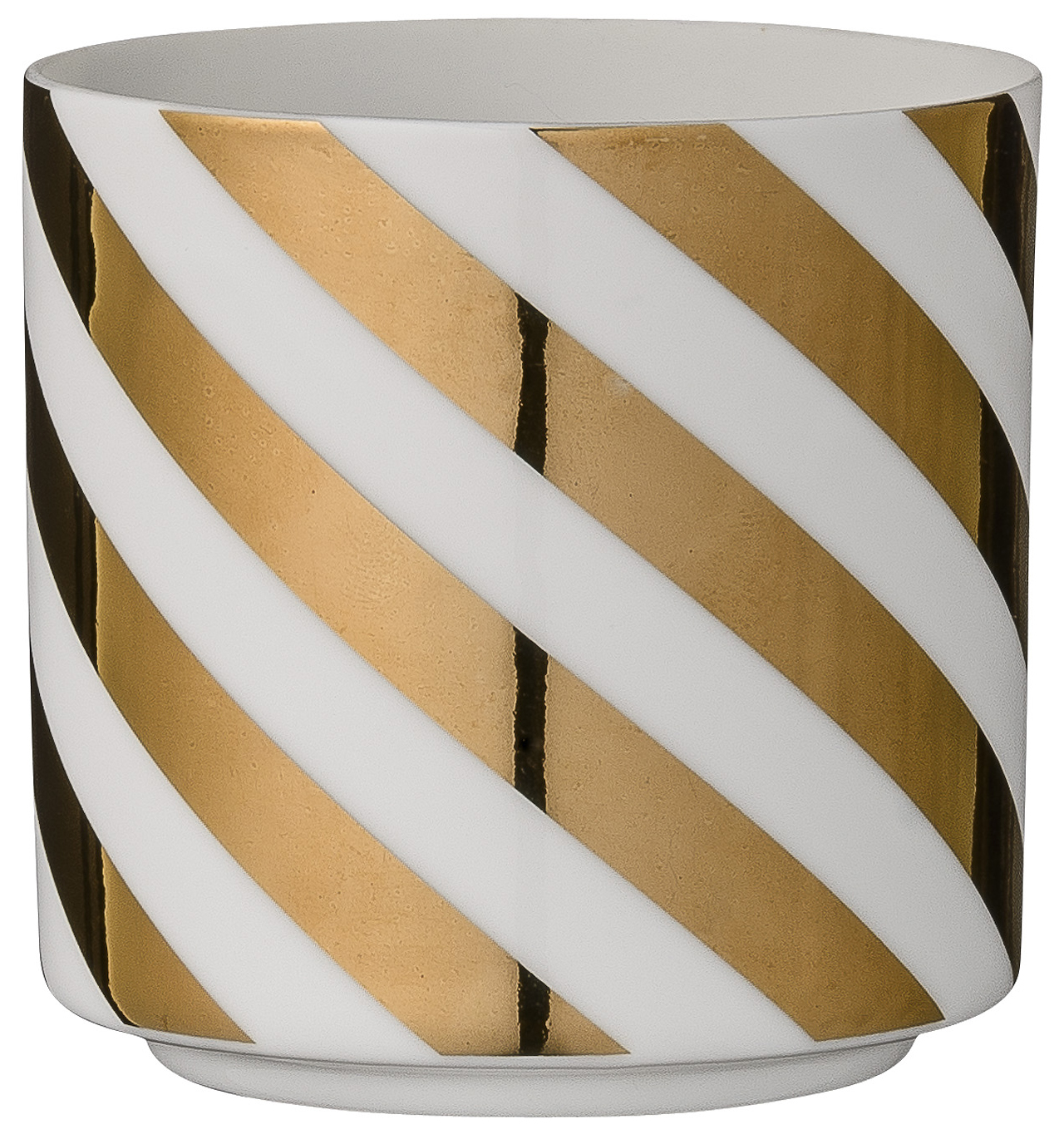 Świecznik Gold Pattern7x7 cm w paski – obraz-1