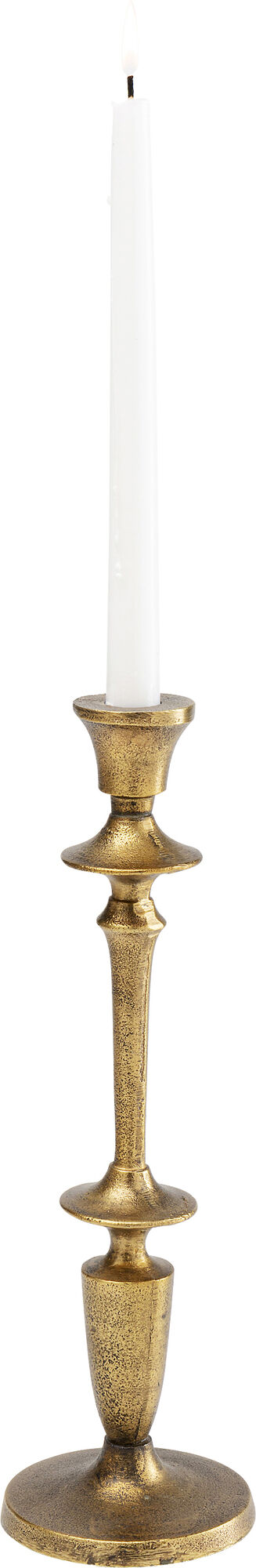 Świecznik Holder Double Ø10x34 cm mosiężny – obraz-1