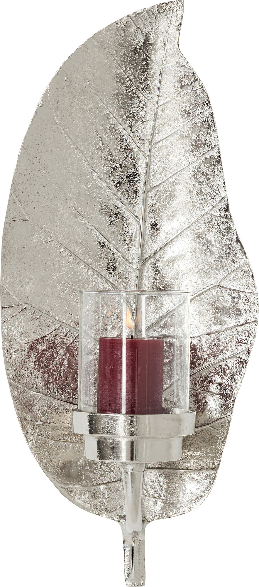 Väggljusstake Leaf - Blad Silver – bild-1.