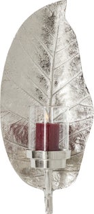 Väggljusstake Leaf - Blad Silver – bild-1.