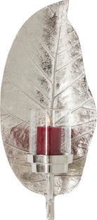 Väggljusstake Leaf - Blad Silver – bild-1.