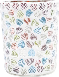 Świecznik Little Leaves ∅8x10 cm kolorowy – obraz-1