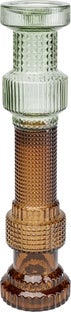 Świecznik szklany kolorowy Ø12x49 cm – obraz-1