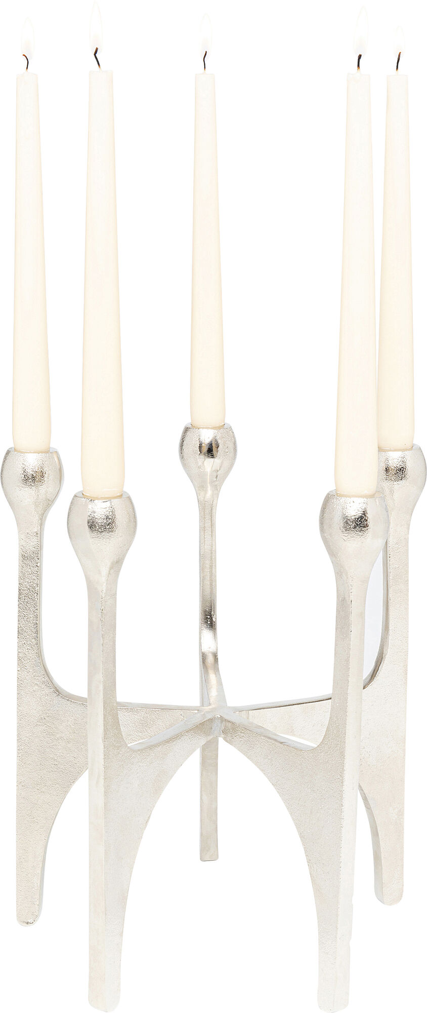 Candelabro Unity Plateado 31cm – Imagen-1.