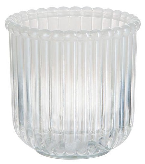 Świecznik na tealighty Clanis Ø8x8 cm transparentny – obraz-1