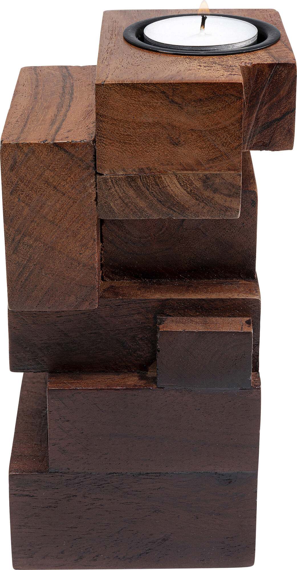 Fa Tetris Mécsestartó 17Cm – kép-1.