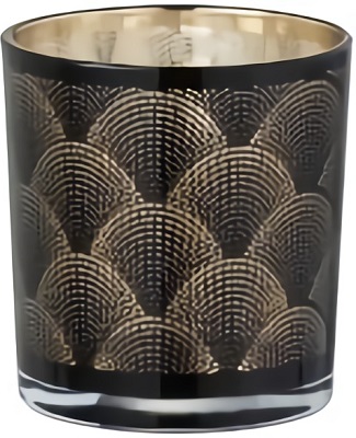 Świecznik na tealighty Gatsby Ø7x8 cm czarny – obraz-1