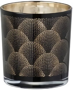 Świecznik na tealighty Gatsby Ø7x8 cm czarny – obraz-1