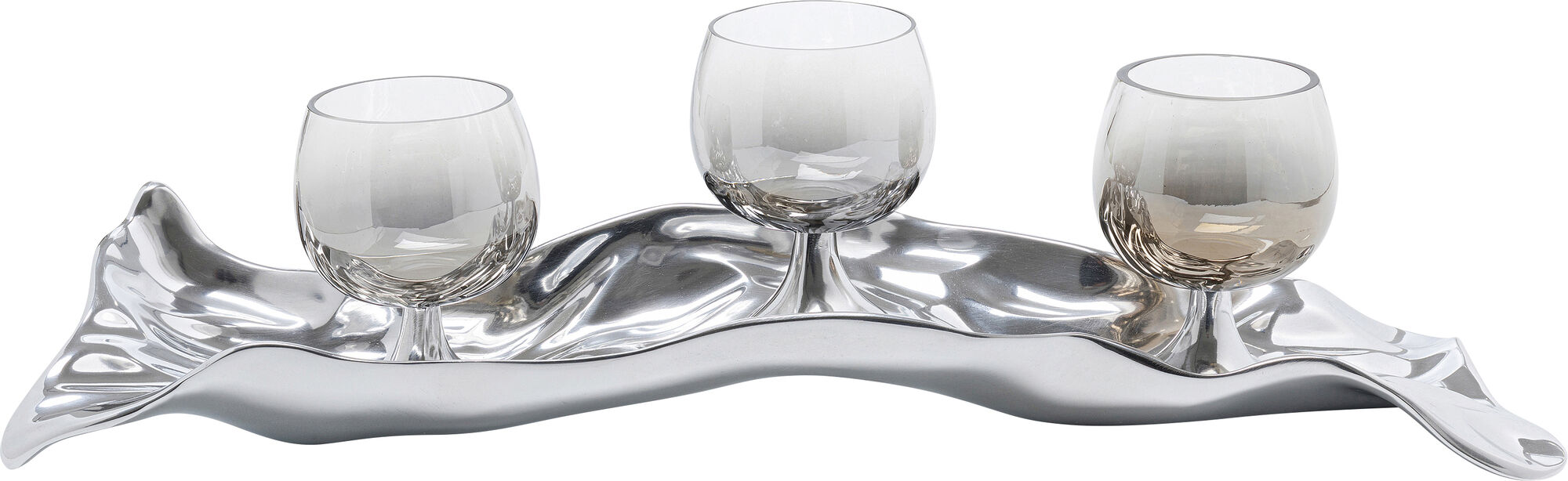 Ezüst Jade Gyertyatartó   – kép-1.