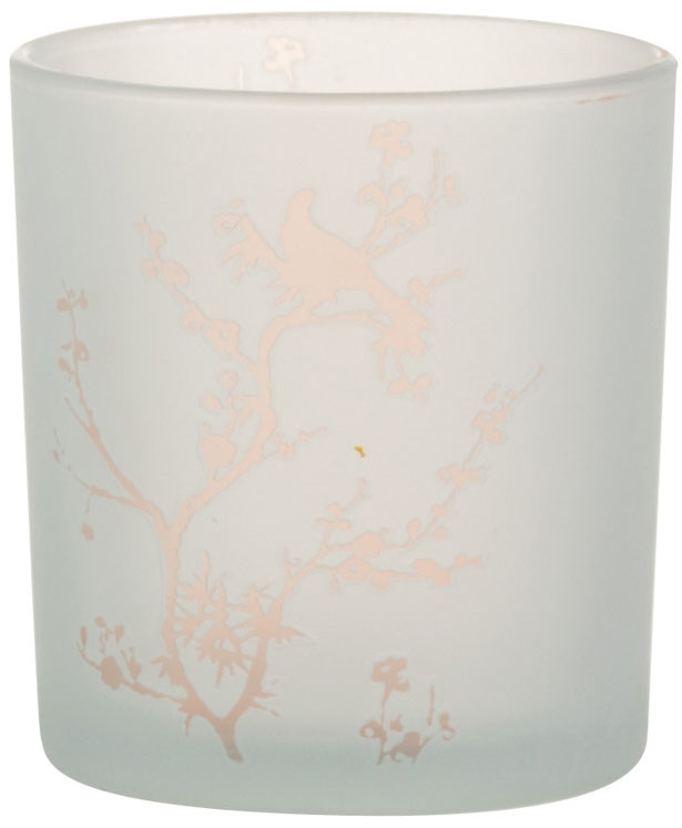 Świecznik szklany transparentny Ø8x8 cm – obraz-1