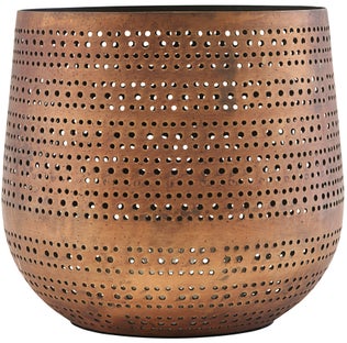 Świecznik na tealighty miedziany 18x17 cm – obraz-1