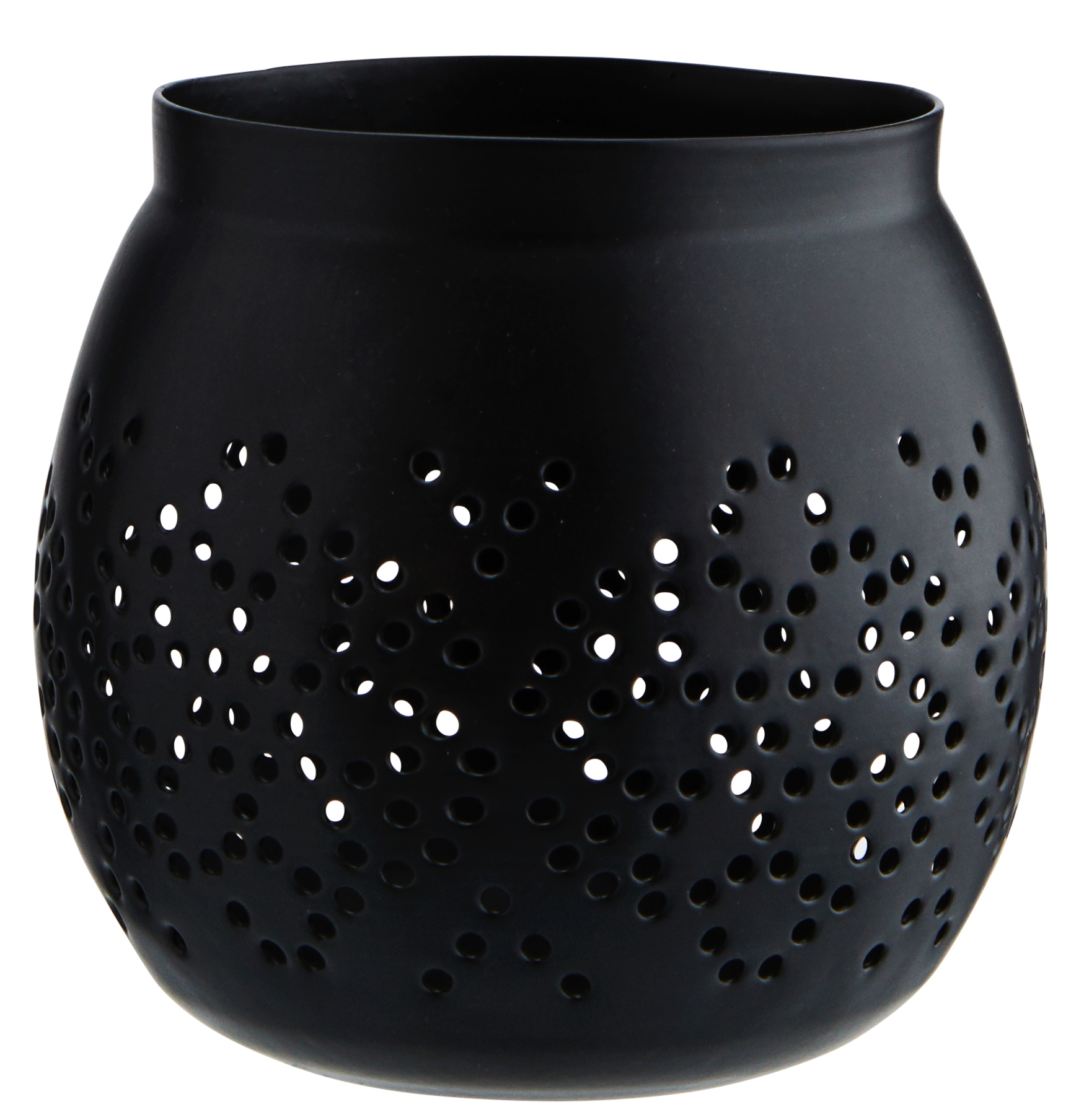 Świecznik na tealighty Vix Ø9x9 cm czarny  – obraz-1