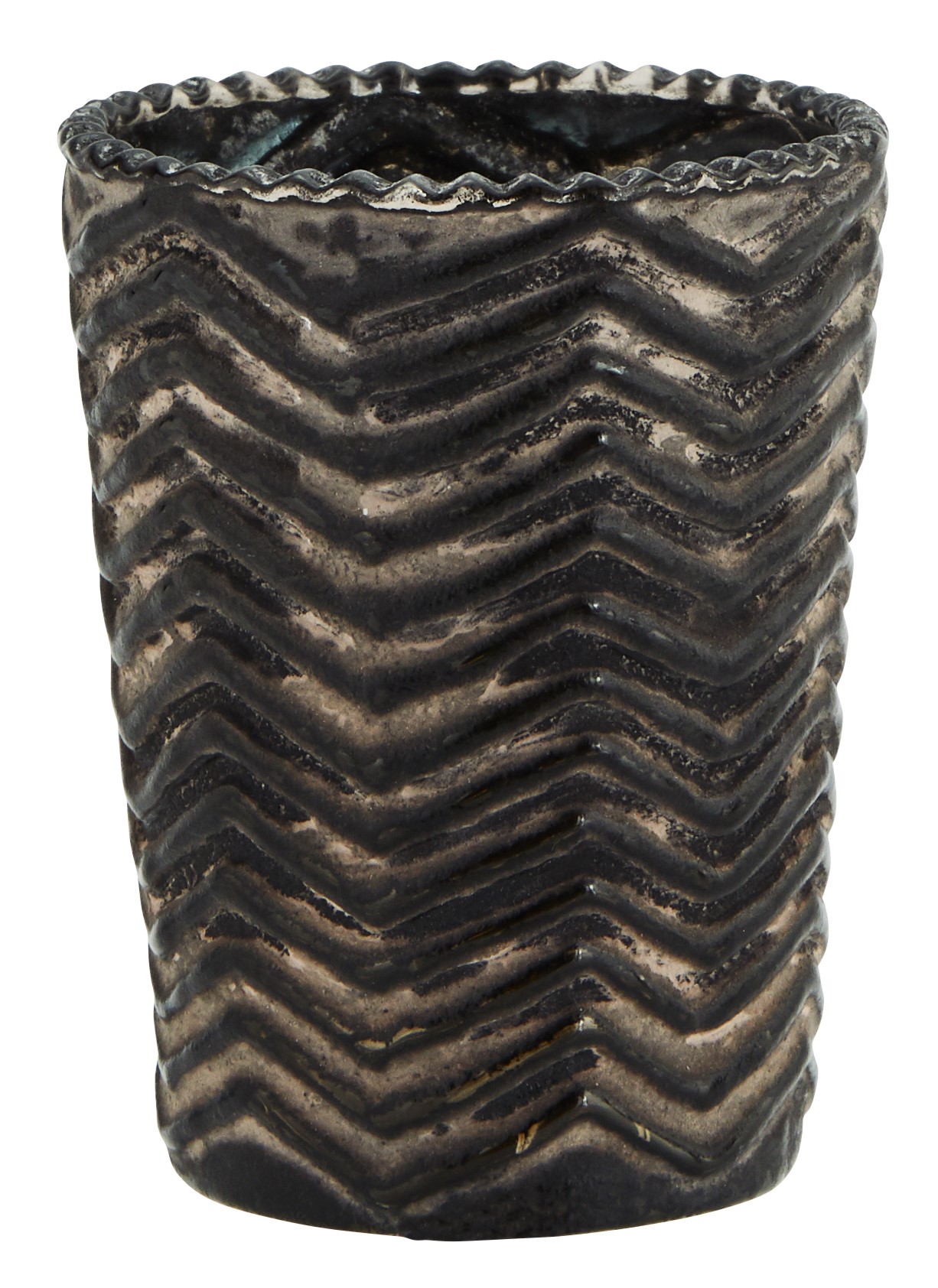 Świecznik Nord ∅7x9 cm brązowy – obraz-1