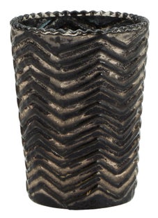 Świecznik Nord ∅7x9 cm brązowy – obraz-1