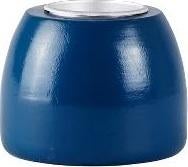 Świecznik drewniany niebieski 7x10 cm – obraz-1