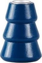 Świecznik drewniany niebieski 7x10 cm – obraz-1