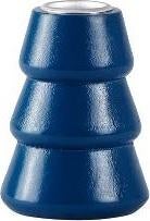 Świecznik drewniany niebieski 7x10 cm – obraz-1