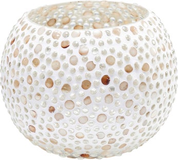 Świecznik Pearls Round 8x10 cm kolorowy – obraz-1