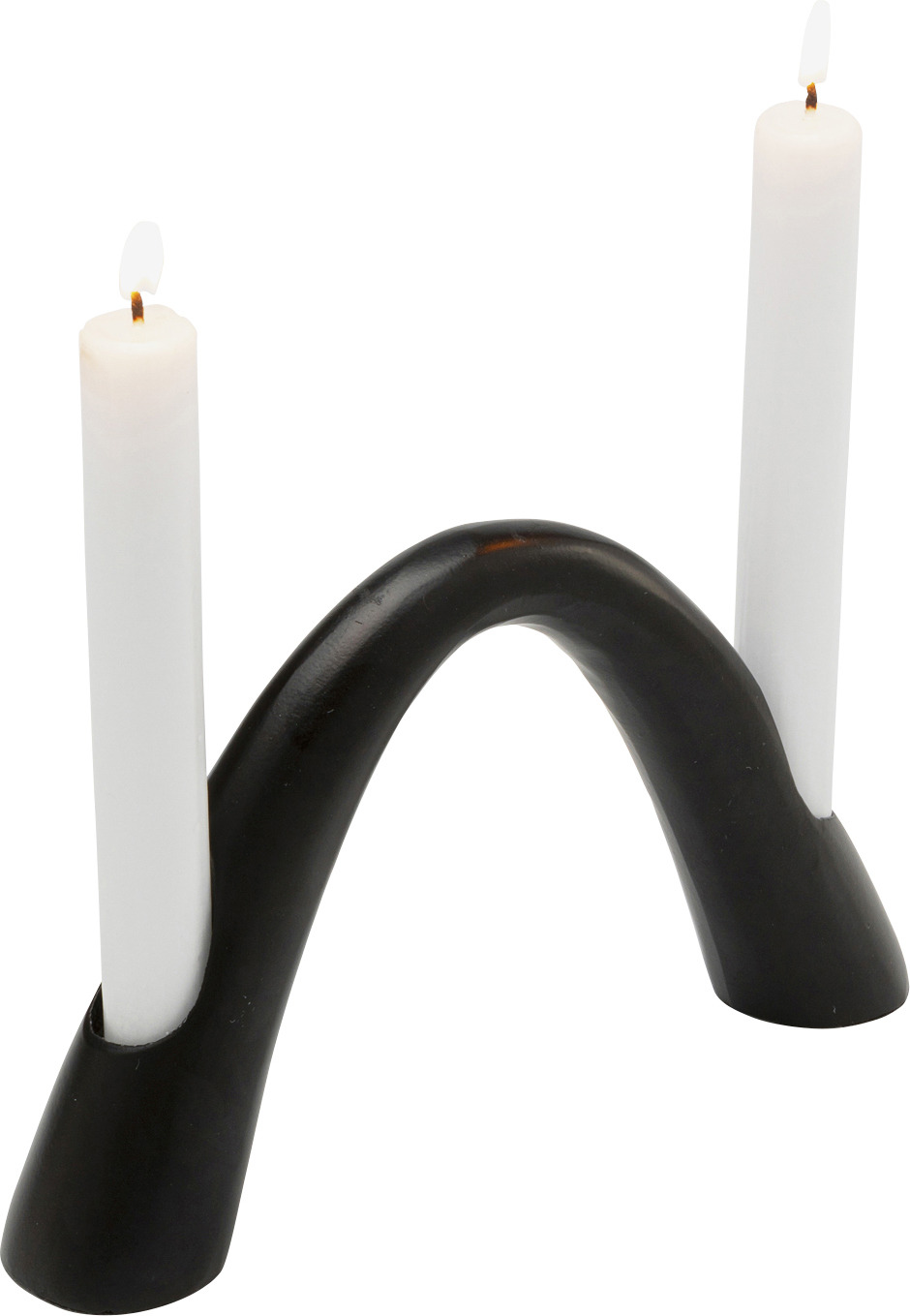 producto: Portavelas Bow Duo Negro 13cm.
