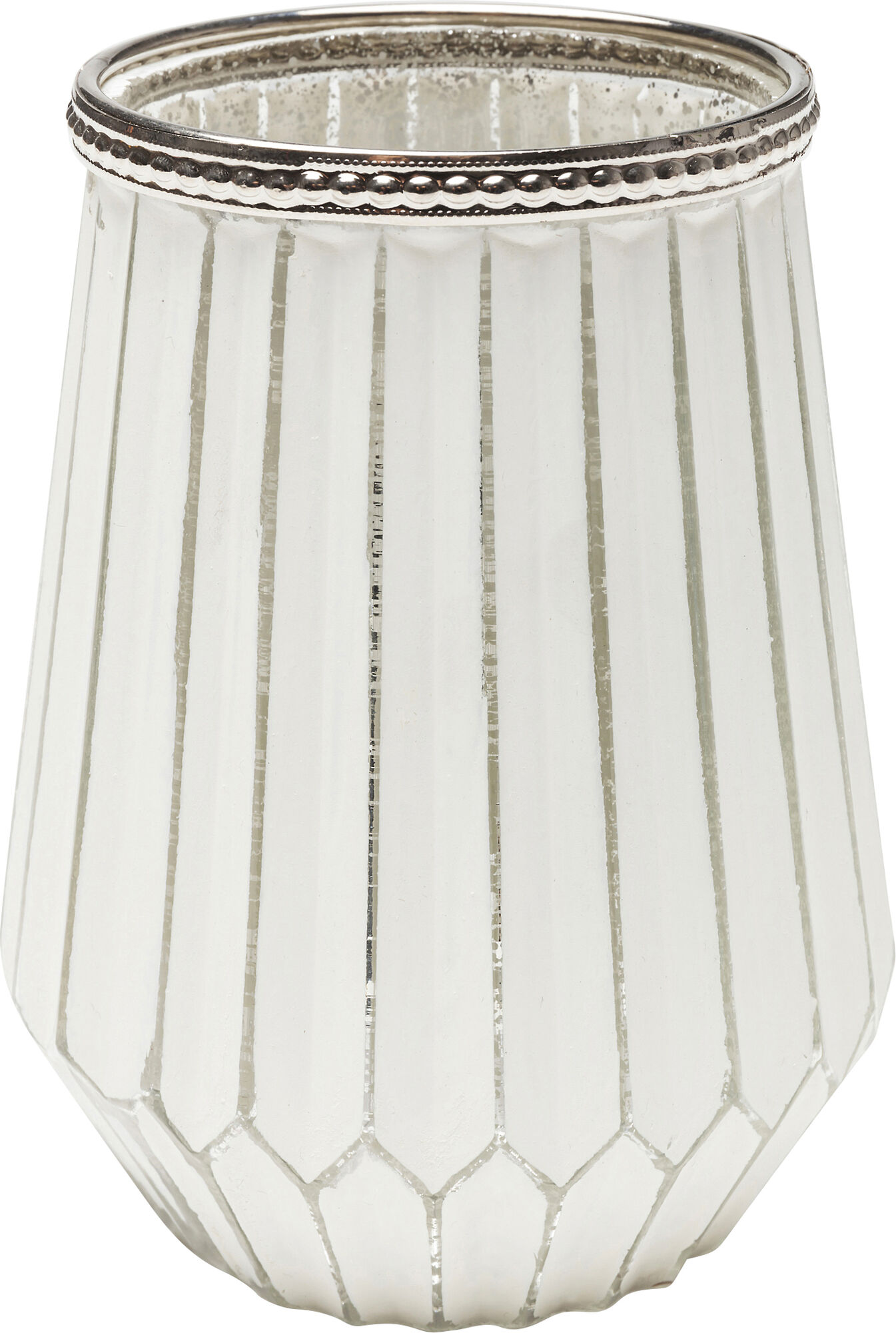 Świecznik Polar Ø17x22 cm biały – obraz-1