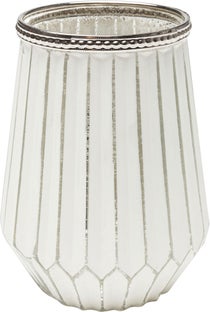 Świecznik Polar Ø17x22 cm biały – obraz-1