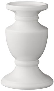 Świecznik Pretoria Ø12x19 cm biały – obraz-1