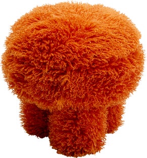 Taburet Plushy Portocaliu – imagine-1.