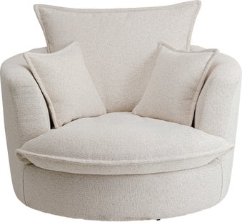 Sillón giratorio Joy Crema – Imagen-1.