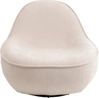 Sillón giratorio Ovo Crema 99cm – Imagen-1.