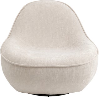 Ovo pyörivä nojatuoli, cream, 99 cm – kuva-1.