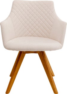Silla giratoria Coco Madera Crema – Imagen-1.