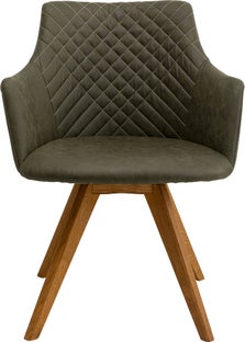 Snurrstol Coco Wood - Grön – bild-1.