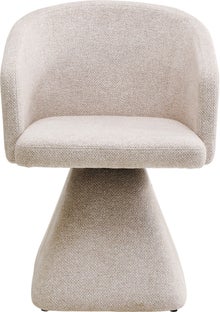 Krzesło Obrotowe Melli Kremowe – obraz-1