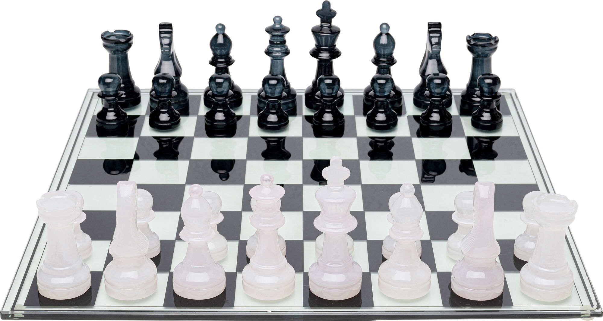 Tabla de sah din sticla calita, realizata manual Chess 60x60 cm – imagine-1.