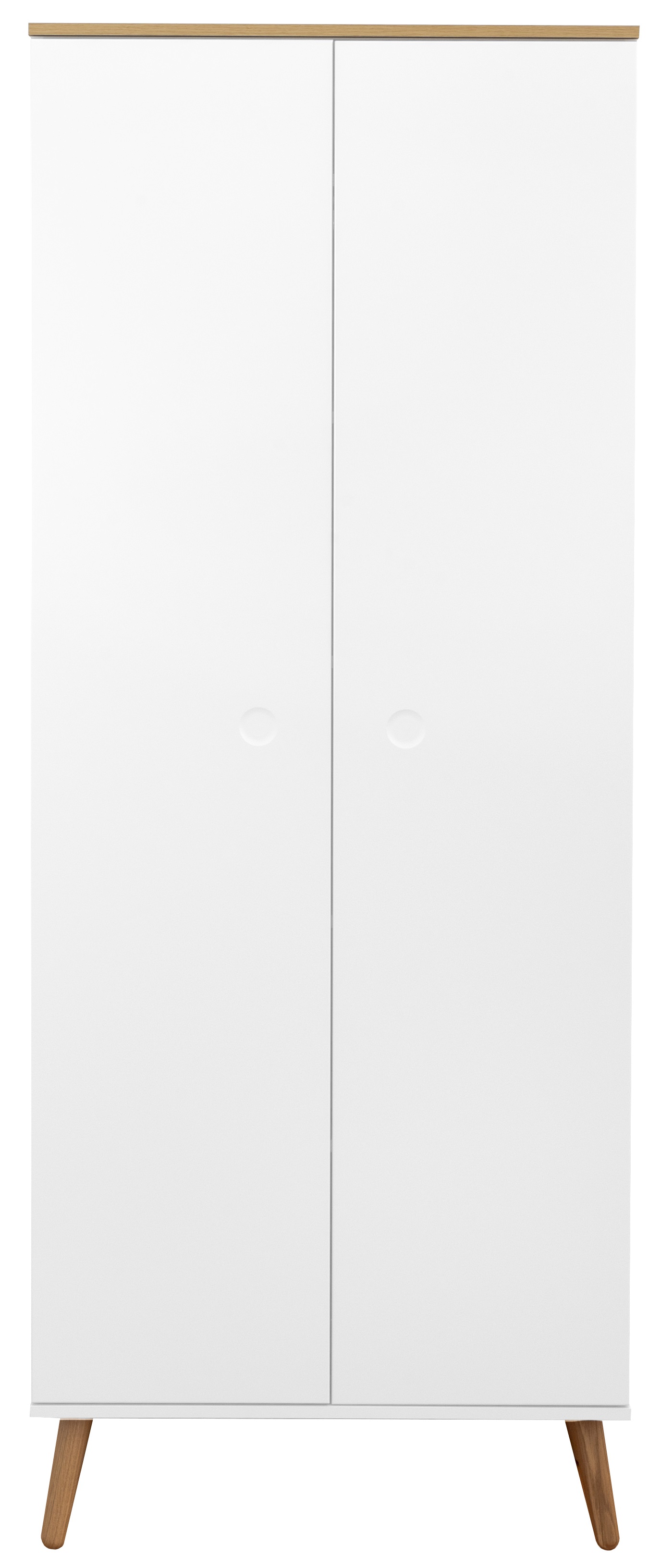 Szafa Dot 79x201 cm biała – obraz-1