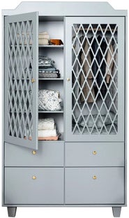 Szafa Harlequin 106x176 cm szara – obraz-1