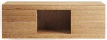 Szafka łazienkowa wisząca 2-drzwiowa drewno tekowe naturalne 120x40 cm – obraz-1